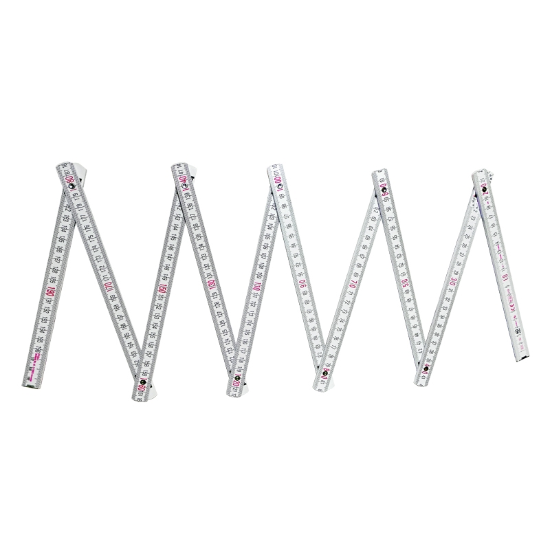 Nivellierzollstock 2 m, Transportlänge 24,0 cm, 16 mm breit, E-Teilung / mm-Teilung Nivellierzollstock 2 m, Transportlänge 24,0 cm, 16 mm breit, E-Teilung / mm-Teilung