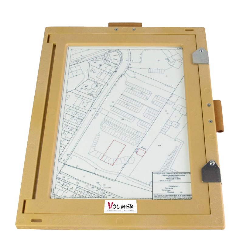 Feldbuchrahmen DIN A4, Kunststoff (Holzoptik)