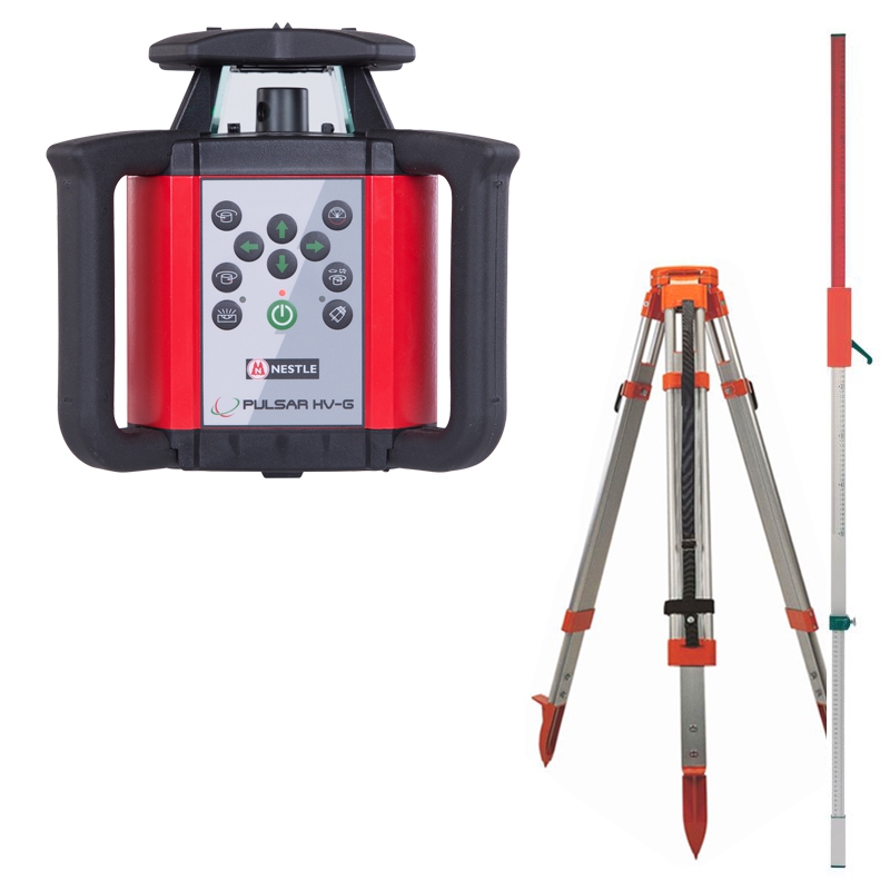 Nestle PULSAR HV-G vollautomatischer Horizontal- und Vertikallaserlaser (grüne Laserdiode) im Set