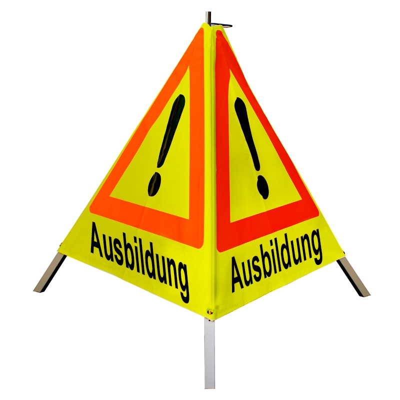 Warnpyramide/Faltsignal - Ausbildung - VZ101-Ausrufezeichen