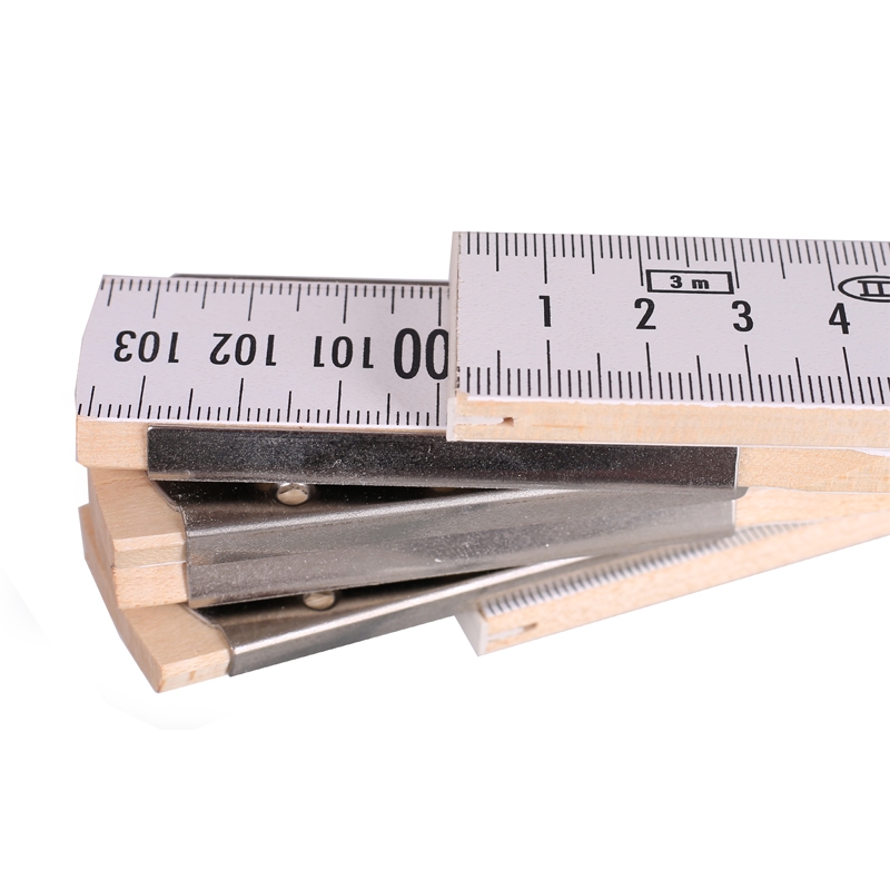 Nivellierzollstock 3 m, mit mm-Teilung auf jeder Seite Nivellierzollstock 3 m, mit mm-Teilung auf jeder Seite