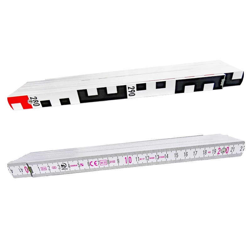 Nivellierzollstock 3 m, Transportlänge 24,0 cm, 17 mm breit Nivellierzollstock 3 m, Transportlänge 24,0 cm, 17 mm breit
