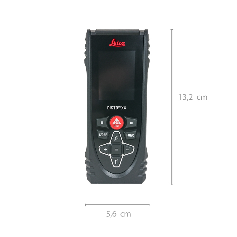 Laserentfernungsmesser DISTO™ X4 von Leica – präzise, zuverlässig, robust, mit digitalem Zielsucher